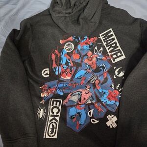 Marvel X Ecko Unltd Spider-Man Graphic Hoodie Size Large